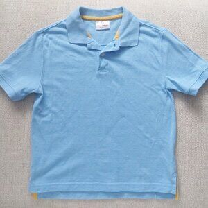 Hanna Andersson boys light blue polo collared shirt size 130/8